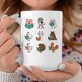 Cute Farm Animals Reading Books Teacher Library Reader Graphic Print Coffee Mug Unique Gifts