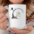 Cute Ghost Costume Reading Book Halloween Graphic Print Coffee Mug Unique Gifts