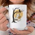 Cute Ghost Reading Halloween Book Lovers Librarians Teachers Graphic Print Coffee Mug Unique Gifts