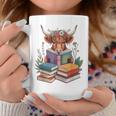Cute Highland Cow With Book Floral Bookworm Librarian Book Graphic Print Coffee Mug Unique Gifts Cute Highland Cow With Book Floral Bookworm Librarian Book Graphic Print Coffee Mug Unique Gifts