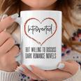 Dark Romance Lover Women Introvert Antisocial Book Club Graphic Print Coffee Mug Unique Gifts