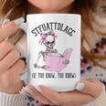 Dirty Romance Skeleton Reading Smut Smutty Book STFUATTDLAGG Graphic Print Coffee Mug Unique Gifts
