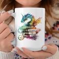 Dragons And Books Watercolor Fantasy Dragon Lover Theme Graphic Print Coffee Mug Unique Gifts Dragons And Books Watercolor Fantasy Dragon Lover Theme Graphic Print Coffee Mug Unique Gifts
