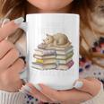Easily Distracted By Books And Cats Graphic Print Coffee Mug Unique Gifts