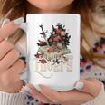 Enemies To Lovers Book Reader Roses Bookish Booktok Retro Graphic Print Coffee Mug Unique Gifts