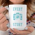 Every Picture Tells A Story Book Camera Lens Photography Graphic Print Coffee Mug Unique Gifts