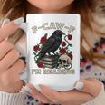F-CAW-F I'm Reading Crow Book Lover Introvert Meme Graphic Print Coffee Mug Unique Gifts F-CAW-F I'm Reading Crow Book Lover Introvert Meme Graphic Print Coffee Mug Unique Gifts