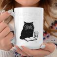 First Of All I’m A Delight Cute Cat Books Coffee Humor Graphic Print Coffee Mug Unique Gifts