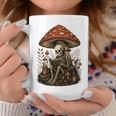 Floral Mushroom Skeleton Reading Books Gothic Humor Graphic Print Coffee Mug Unique Gifts Floral Mushroom Skeleton Reading Books Gothic Humor Graphic Print Coffee Mug Unique Gifts