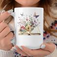 Flowers Gardening And Book Reading Lover Graphic Print Coffee Mug Unique Gifts
