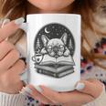 French Bulldog Reading Book Coffee Sky Glasses Graphic Print Coffee Mug Unique Gifts