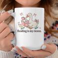 Goose Reading Romance Book Recess Bookworm Graphic Print Coffee Mug Unique Gifts