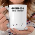 Guestbook Alternative 65th Birthday Decorations For Him Her Graphic Print Coffee Mug Unique Gifts Guestbook Alternative 65th Birthday Decorations For Him Her Graphic Print Coffee Mug Unique Gifts