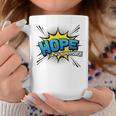 Hope Is My Superpower Comic Book Style Graphic Print Coffee Mug Unique Gifts