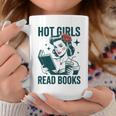 Hot Girls Read Books Bookworm Librarian Humor Graphic Print Coffee Mug Unique Gifts