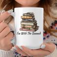 I'm With The Banned Books Reading Addict Book Lover Graphic Print Coffee Mug Unique Gifts