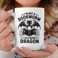 I'm Not a Bookworm I'm a Book Dragon Fantasy Readers Club Graphic Print Coffee Mug Unique Gifts