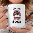 Just a Girl Who Loves Book Funny Librarian Writer Reader Graphic Print Coffee Mug Unique Gifts