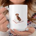 Just a Girl Loves Books And Dogs Reading Book Graphic Print Coffee Mug Unique Gifts