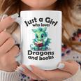 Just a Girl Who Loves Dragons And Books Dragon For Kids Graphic Print Coffee Mug Unique Gifts Just a Girl Who Loves Dragons And Books Dragon For Kids Graphic Print Coffee Mug Unique Gifts