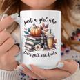 Just a Girl Who Loves Fall And Books Pumpkin Spice Autumn Graphic Print Coffee Mug Unique Gifts