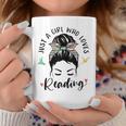 Just A Girl Who Loves Reading Hair Bun For Book Lover Graphic Print Coffee Mug Unique Gifts Just A Girl Who Loves Reading Hair Bun For Book Lover Graphic Print Coffee Mug Unique Gifts