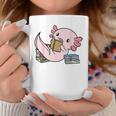 Kawaii Axolotl Pun Book Reader Graphic Print Coffee Mug Unique Gifts