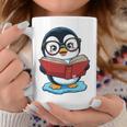 Kawaii Penguin In Cartoon Style With Book And Glasses Graphic Print Coffee Mug Unique Gifts Kawaii Penguin In Cartoon Style With Book And Glasses Graphic Print Coffee Mug Unique Gifts