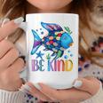 Kids Be Kind Rainbow Scale Fish Teacher Reading Book Toddler Graphic Print Coffee Mug Unique Gifts