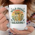 Leopard Animal Print Bookish Wild About Reading Cheetah Book Graphic Print Coffee Mug Unique Gifts