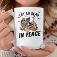 Let Me Read In Peace Halloween Reading Book Lover Graphic Print Coffee Mug Unique Gifts