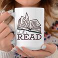 Let's Read Books Graphic Print Coffee Mug Unique Gifts