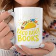 Let's Taco About Books Mexican Pun Bookworm Premium Tri-Blend Graphic Print Coffee Mug Unique Gifts