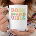 Library Book Fair Vibe Groovy Retro School Reading Nostalgic Graphic Print Coffee Mug Unique Gifts