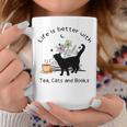 Life Is Better With Tea Cats And Books Cat Sayings Graphic Print Coffee Mug Unique Gifts Life Is Better With Tea Cats And Books Cat Sayings Graphic Print Coffee Mug Unique Gifts