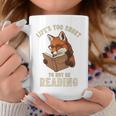 Life’s Too Short To Not Be Reading Cute Fox Book Lover Graphic Print Coffee Mug Unique Gifts