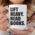 Lift Heavy Read Books Gym Apparel Weightlifters And Readers Graphic Print Coffee Mug Unique Gifts