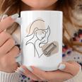 Line Art Abstract Minimalist Minimal For Book Lover Women Graphic Print Coffee Mug Unique Gifts