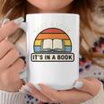 Take A Look It's In A Book Kids Reading Retro Library Graphic Print Coffee Mug Unique Gifts