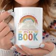Take A Look It's In A Book Retro Reading Advocate Distressed Graphic Print Coffee Mug Unique Gifts