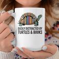 I Love Turtles Easily Distracted By Turtles And Books Nerds Graphic Print Coffee Mug Unique Gifts