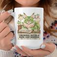 Matcha Drinking Maine Coon Cat Reading Books Aesthetic Graphic Print Coffee Mug Unique Gifts
