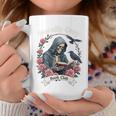 Morally Grey Book Club Gothic Skeleton And Raven Vintage Premium Tri-Blend Graphic Print Coffee Mug Unique Gifts Morally Grey Book Club Gothic Skeleton And Raven Vintage Premium Tri-Blend Graphic Print Coffee Mug Unique Gifts