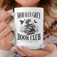 Morally Grey Book Club Skeleton Books Lover Bookworm Graphic Print Coffee Mug Unique Gifts