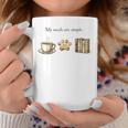 My Needs Are Simple Coffee Paw And Books Vintage Graphic Print Coffee Mug Unique Gifts My Needs Are Simple Coffee Paw And Books Vintage Graphic Print Coffee Mug Unique Gifts
