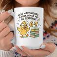 How Many Nights Reading Duck 67 Meme Book Lovers Graphic Print Coffee Mug Unique Gifts