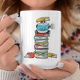 Panda Bear Loves Reading Illustration For A Book Nerd Graphic Print Coffee Mug Unique Gifts