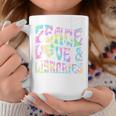 Peace Love And Libraries Heart And Books Graphic Premium Tri-Blend Graphic Print Coffee Mug Unique Gifts