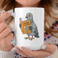 Pigeon Reading Book Bird Joke Humor Premium Tri-Blend Graphic Print Coffee Mug Unique Gifts