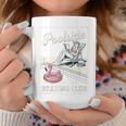 Poolside Reading Club Books Flamingo Swim Pool Inflatable Graphic Print Coffee Mug Unique Gifts